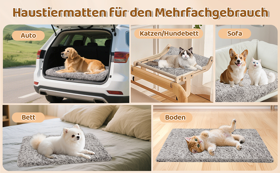 Самогріюча котяча/собача ковдра 115x72 см - XL, велика, флісова, без електроенергії, для дому та вулиці, знімна, миюча