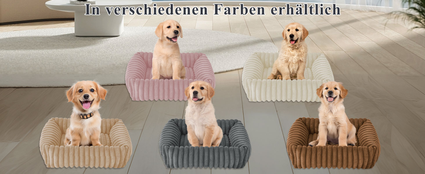 Крісло-ліжко для собак маленьких та середніх порід, 50x48x15 см, миється, кошик з антиковзким покриттям, бежевий/кремовий колір