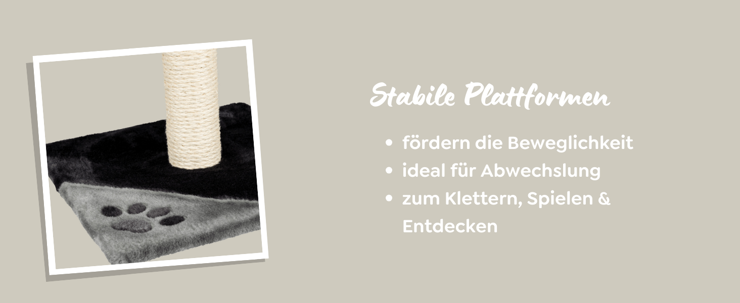 Дряпка для котів TRIXIE Tarifa, 52 см, сірий/чорний – компактний котячий будиночок з лежаком, зручний та стійкий