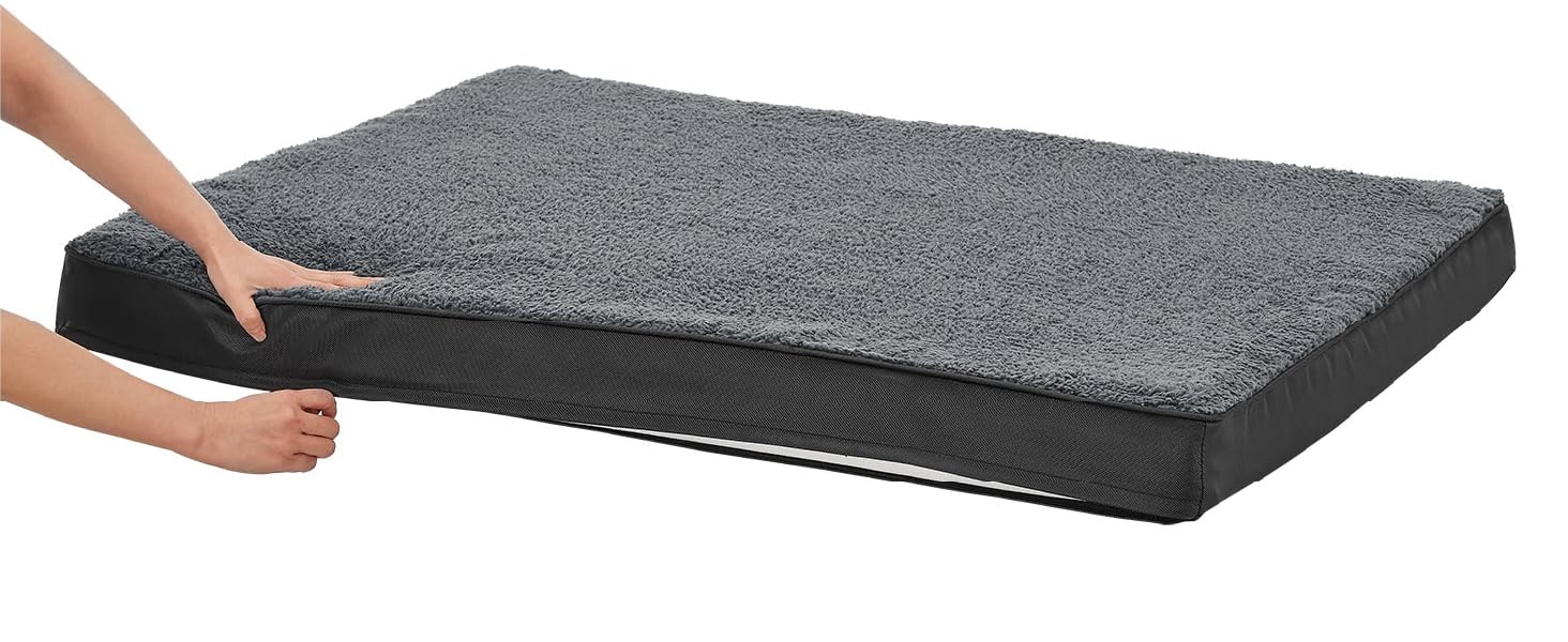 Ортопедичне ліжко для собаки Juskys Milow 112x81см сіре