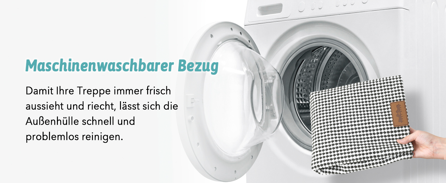 Сходинка для собак COZY KISS, 4 сходинки, 45 см, для маленьких собак, котів, для ліжка, дивану, авто. Щільний пінопласт, знімний чохол (чорний та білий, 60x45x45 см)