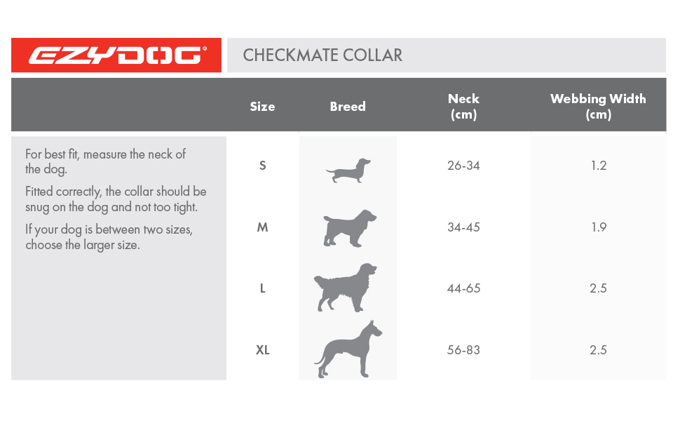Нашийник EzyDog Checkmate для собак - нашийник-перетягувач, навчальний, для великих, середніх та малих порід (червоний, S)