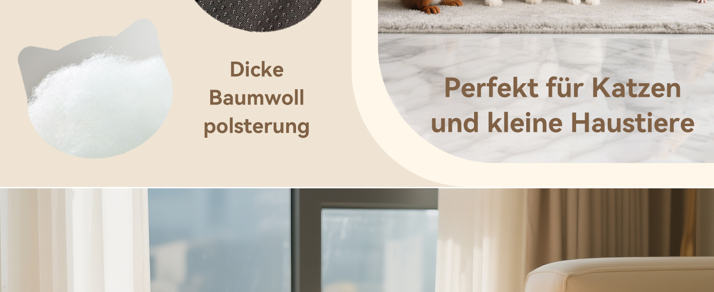 Крісло-лежанка для котів та собак PETLESO - м'яке, з антиковзною основою, 56x41 см