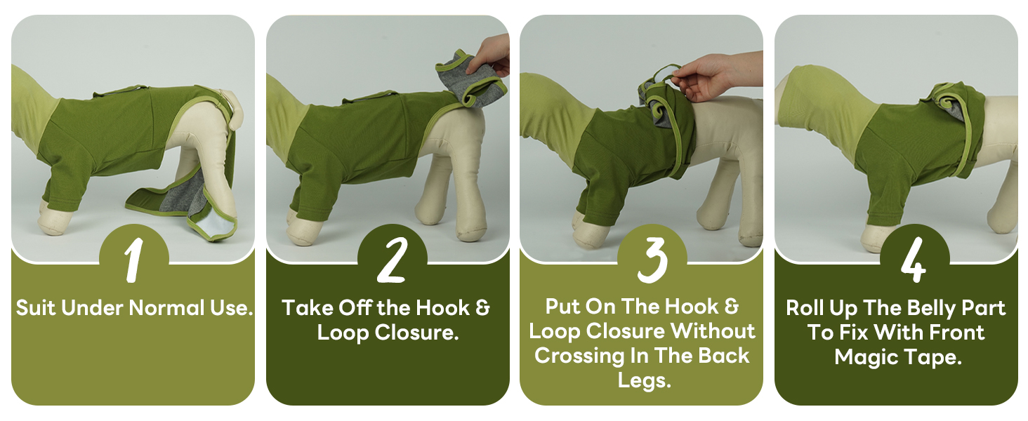 Теплий дощовик для собак MHaustlie з капюшоном та захистом вух, 2 в 1, худі, зелений, розмір S