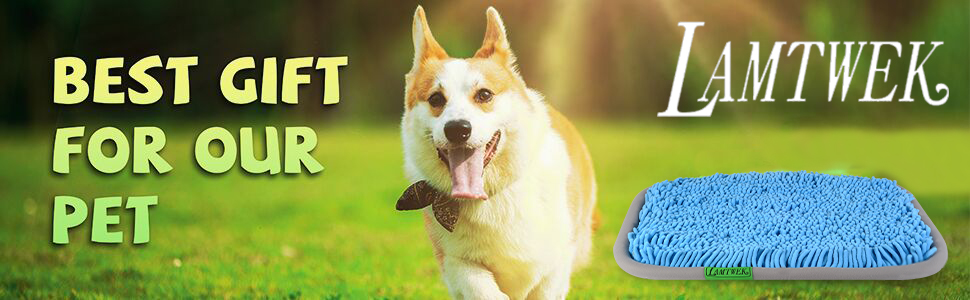 Килимок для собак-шукачів, інтелектуальна іграшка, блакитний, 43x53 см, миється, не ковзає