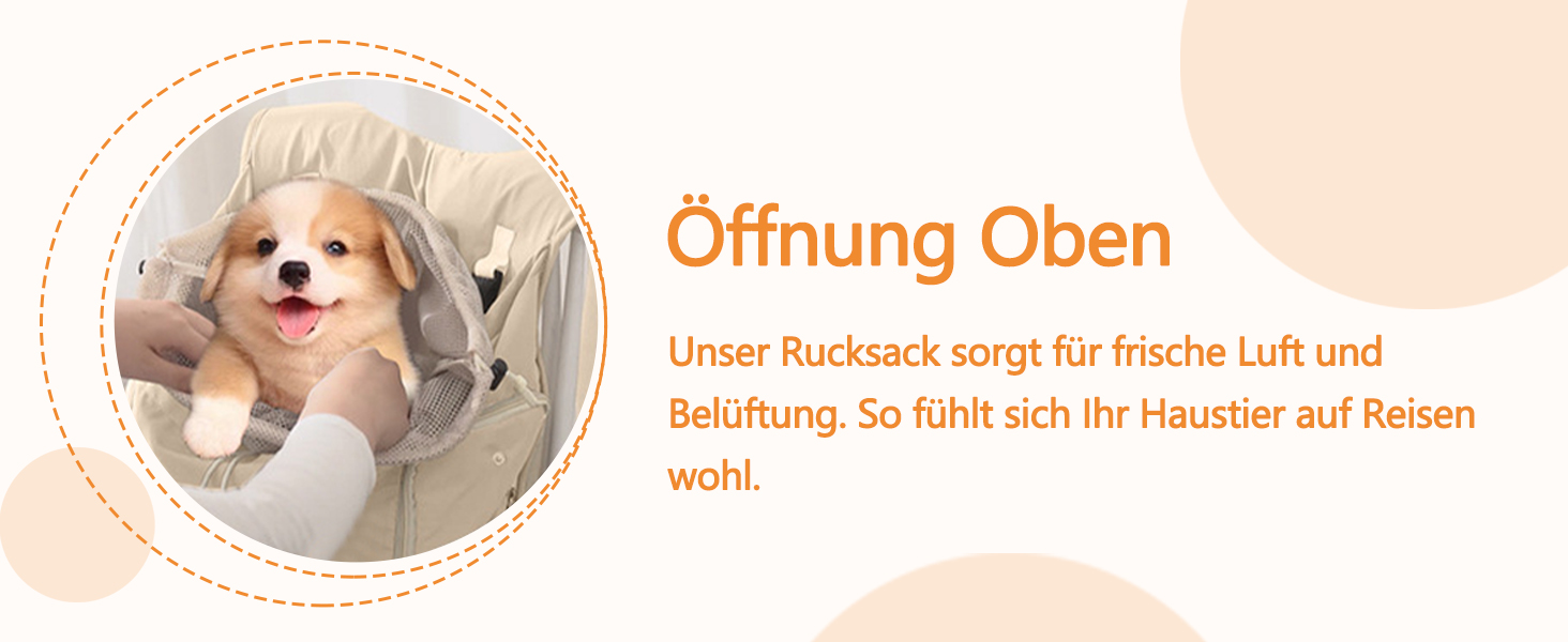 Рюкзак-переноска для собак Galatée: зручний та вентильований для подорожей, кемпінгу та прогулянок