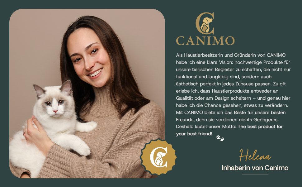 Підвищена годівниця для собак Canimo - ергономічна годівниця для собак до 15 кг, преміум-якість, об'єм 1400 мл
