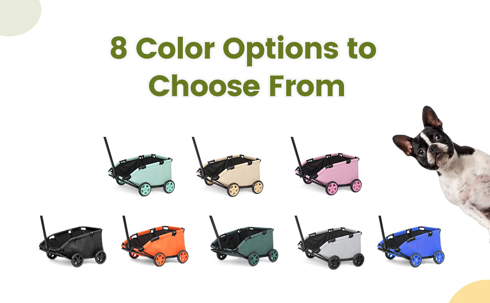 Візок для маленьких тварин, складаний, багатофункціональний, з висувним ручками, подушкою та страхувальним ремінцем, з кишенькою (темно-зелений)