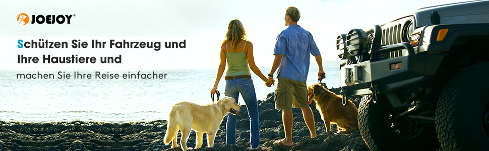 Захист для багажника авто Joejoy для собак з боковими та захистом від порогів, універсальний, вологостійкий, стійкий до подряпин, легко чиститься, килимок для багажника (185 x 105 см)