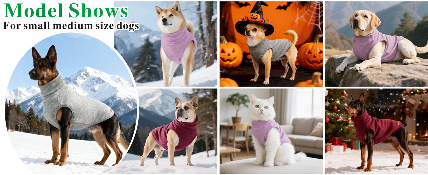 Світшот для собак Mosucoirl: теплий пуловер для маленьких, середніх та великих собак XS-4XL сірого кольору