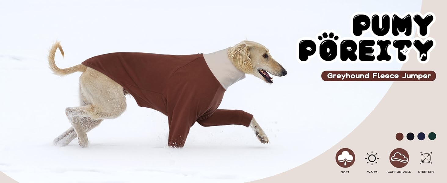 Теплий пуловер для віндхундів та віппотів (вайєт) з флісу, армійсько-зелений та коричневий кольори, розмір XL