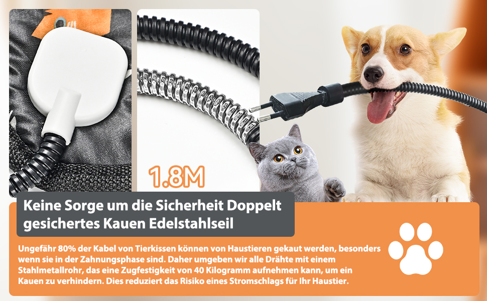 Грілка для котів та собак 70x45 см з терморегулятором, вологостійка, з таймером, 2 чохли сірого кольору