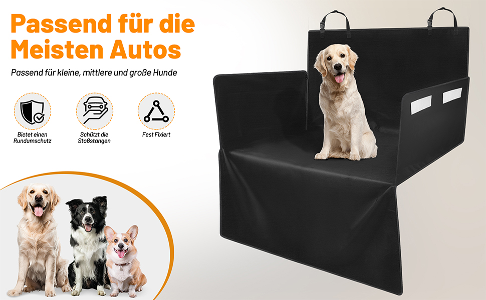 Захист для багажника автомобіля для собак, стежка з боків та захист краю багажника, лежанка для собак у багажник, водонепроникна та стійка до подряпин, універсальна ковдра для багажника автомобіля