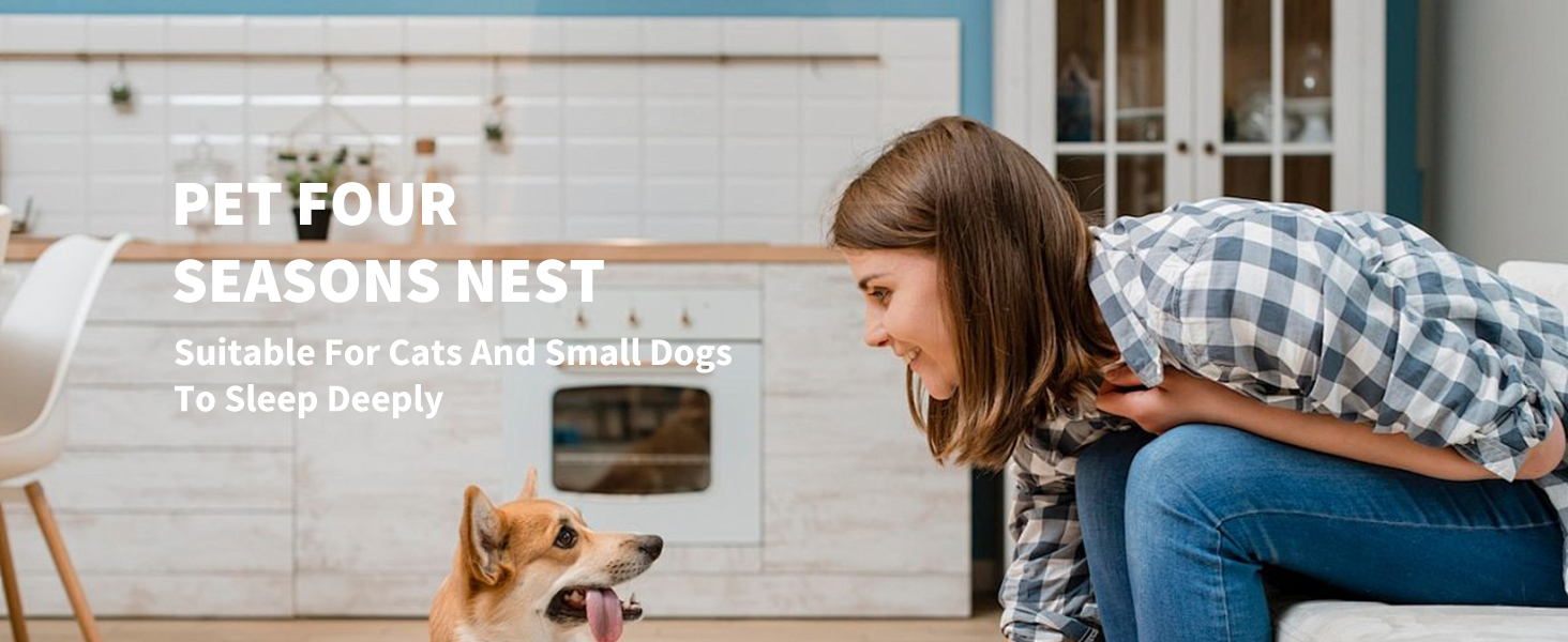 Ортопедичне ліжко для собак та котів PETCUTE, зелене, 50х40х17 см