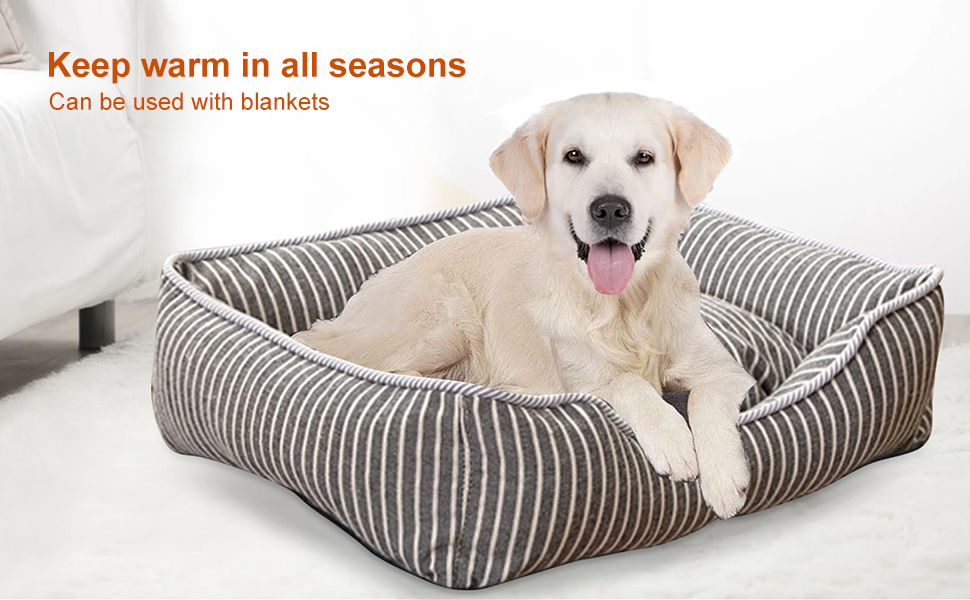 Ортопедичне ліжко для собак Petcute знімний, миючий чохол, антиковзаюче, для маленьких собак, червоний