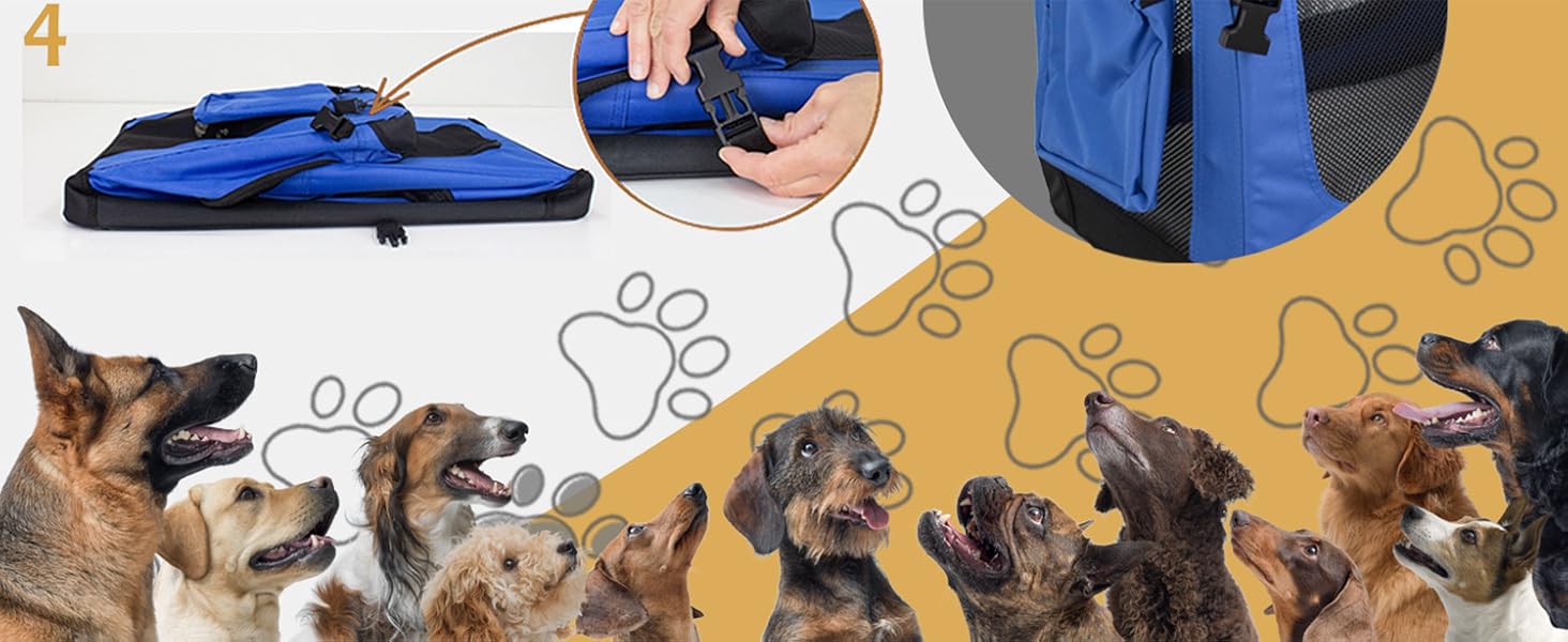 Транспортна переноска для собак та котів Petigi (L, 70x52x51 см, Синій)