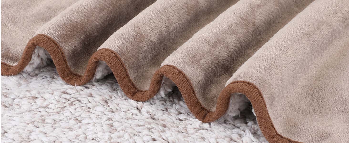 PETTOM Деки для собак Водонепроникні, Деки для собак на диван 152 x 127 см, Деки для собак з Sherpa та Flanell, Деки для домашніх тварин М'які та машинно-пранні (M: 127*100см, Колір: Коричневий)