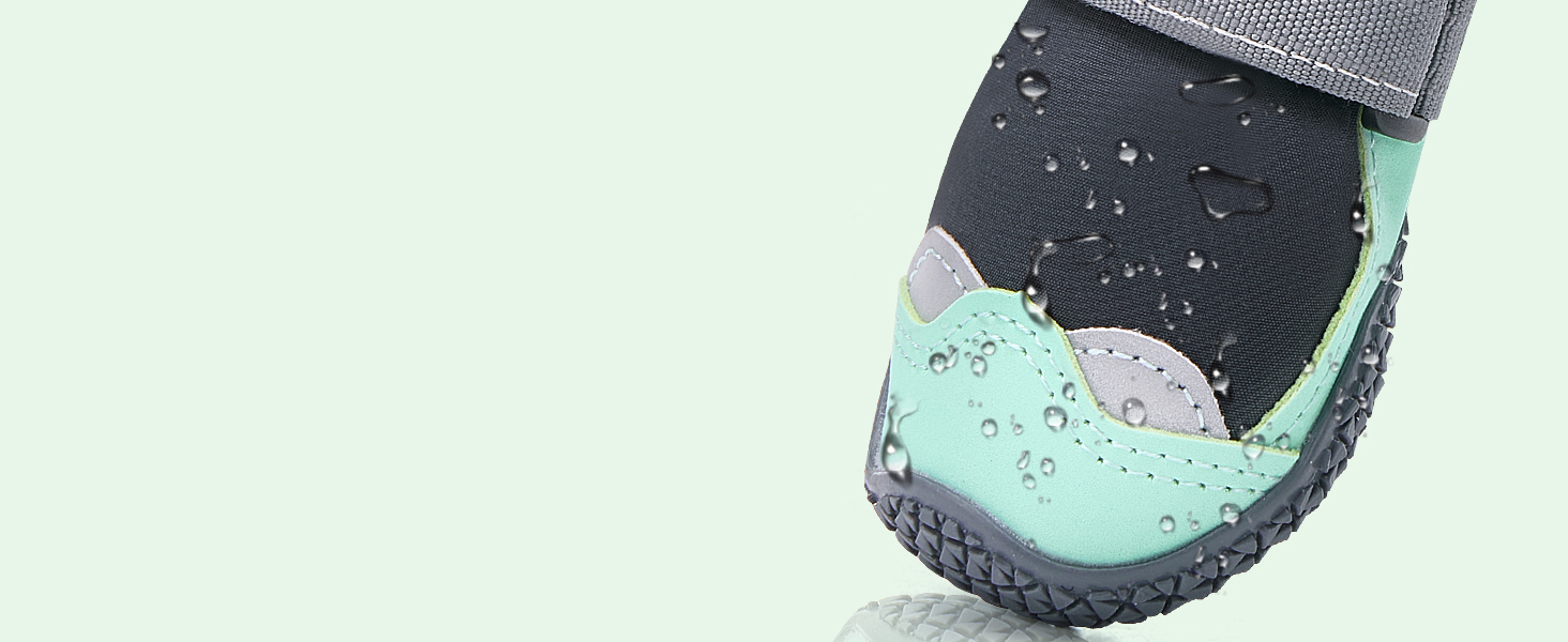 Чоботи для собак SlowTon - Водонепроникні зимові чоботи для собак, теплі чоботи від снігу з неслизькою гумовою підошвою та світловідбиваючими смугами, для собак маленьких та великих порід, розмір 5, чорний