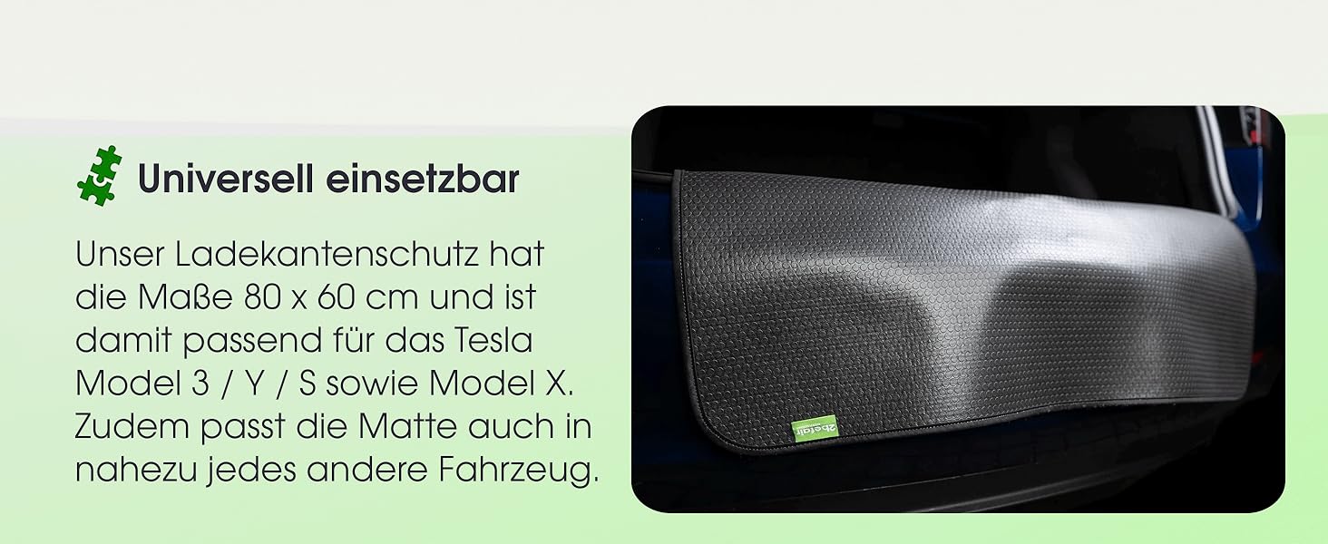 Захист краю багажника - Made in Germany, міцний захист краю багажника при завантаженні/розвантаженні, з кріпленням на липучках, 80 x 60 см, аксесуар для авто
