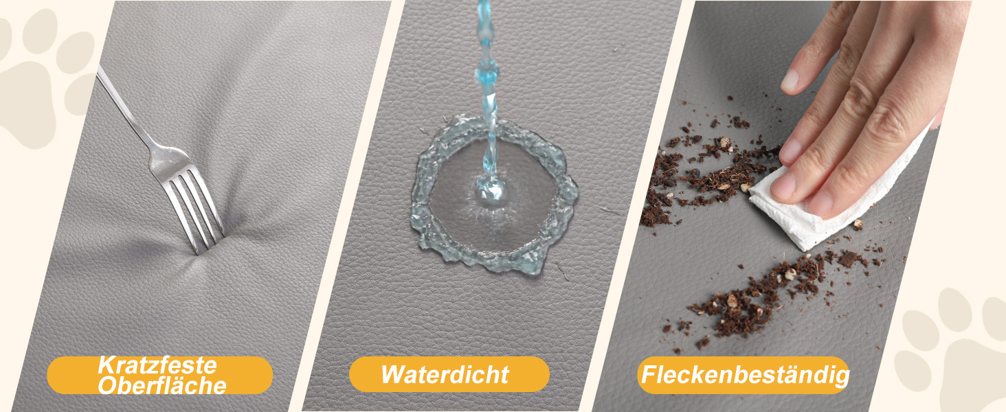 Ортопедичне ліжко для собак Favodormir, велике та середнє, 91x69x7 см, сіре, водонепроникне, для дому та вулиці