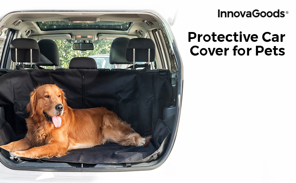 Захист для автокрісла від InnovaGoods Petchez, чорний, 140x120 см, водонепроникний, універсальний