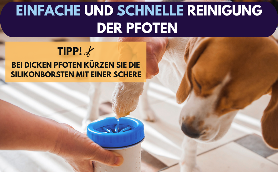 Goldthal® Оригінальний рукавичка для миття лап собак з мікрофібри. Без брудних лап для великих та маленьких собак