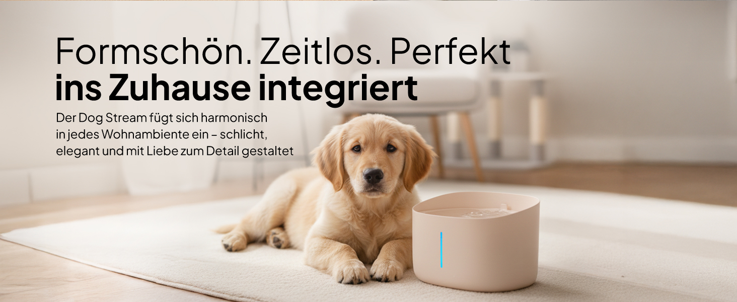 Джерело питної води для собак Pretty PAW® 7л з LED та фільтром | Безпечний, тихий, легко чистити | Білий