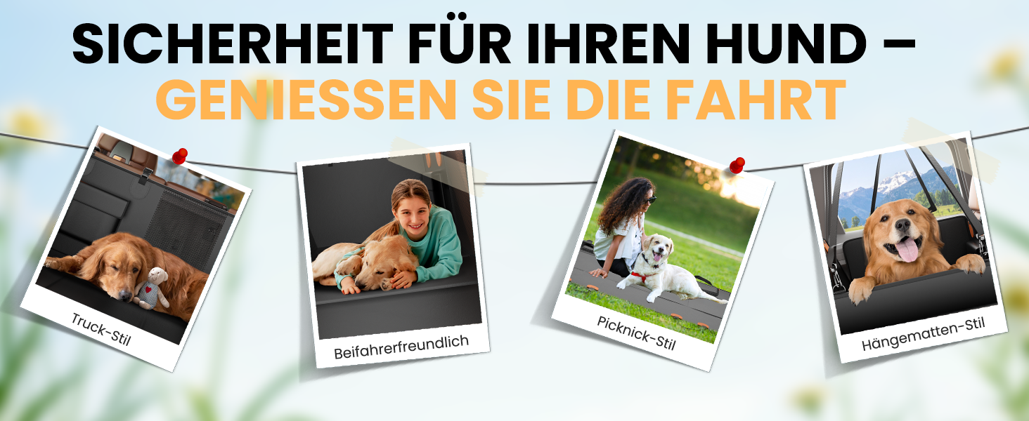 Захист для заднього сидіння автомобіля HiPetpy: водовідштовхувальна підстилка для собак з PU-шкіри, міцна (204 кг), антиковзаюча, для SUV, універсал, чорна