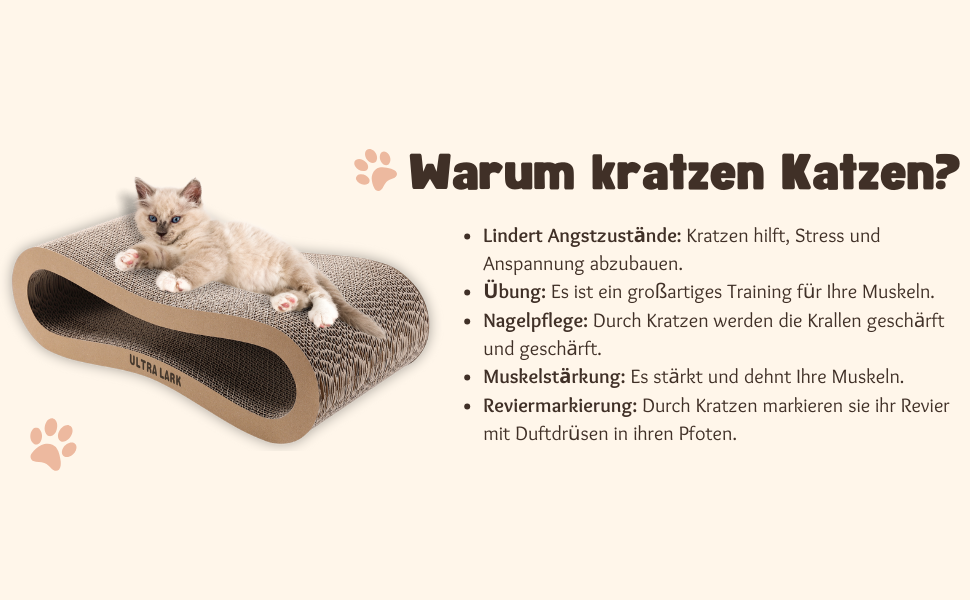 Кігтеточка ULTRALARK з ліжком та зоною відпочинку, двостороння, коричнева