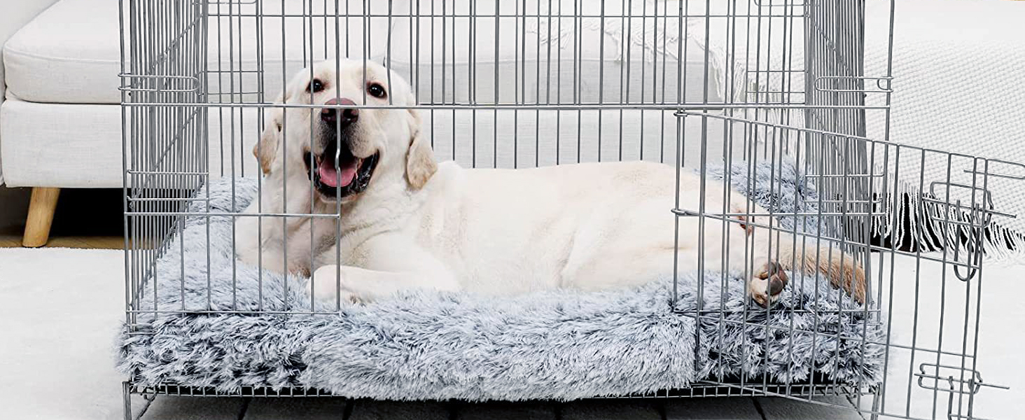 М'яке ортопедичне ліжко для собак DONWEI, 75x50x6 см, сірого кольору, знімний чохол, неслизьке, для клітки