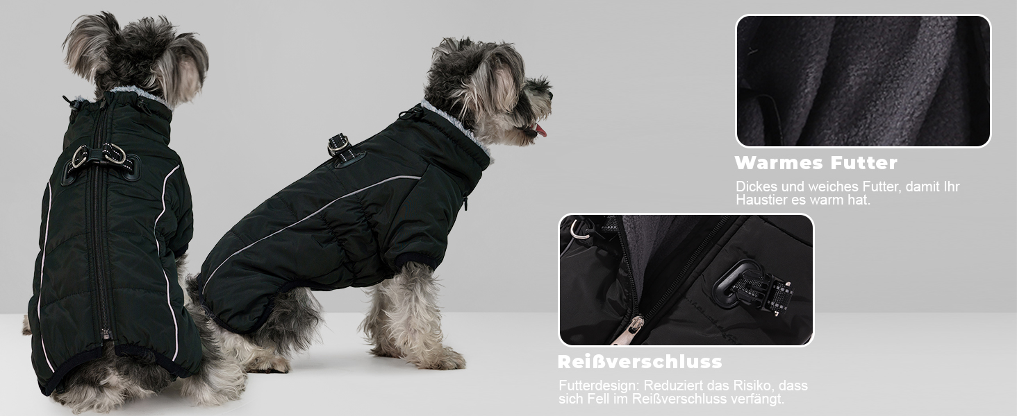 Теплий зимовий одяг для собак Savlot: водонепроникна куртка з флісовою підкладкою для малих, середніх та великих собак, XL, блакитна