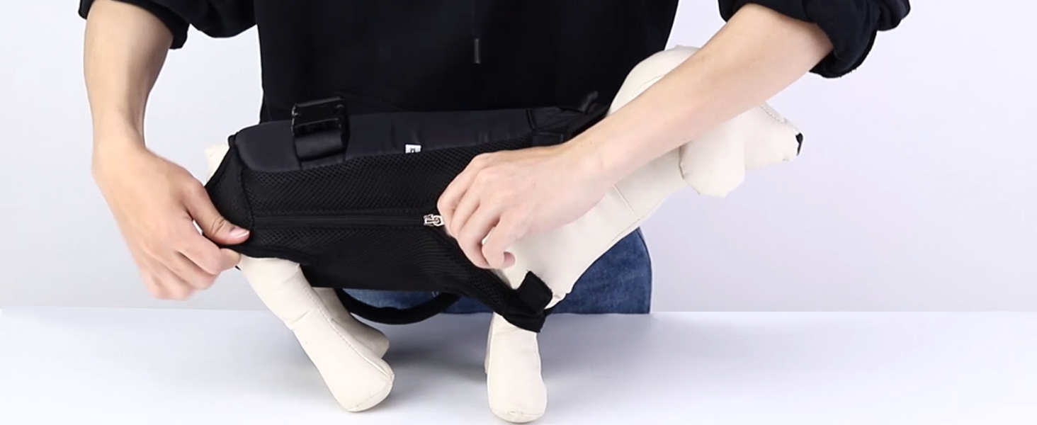 Рюкзак-переноска для тварин Pawaboo, регульований, сірий, для собак та котів середніх розмірів