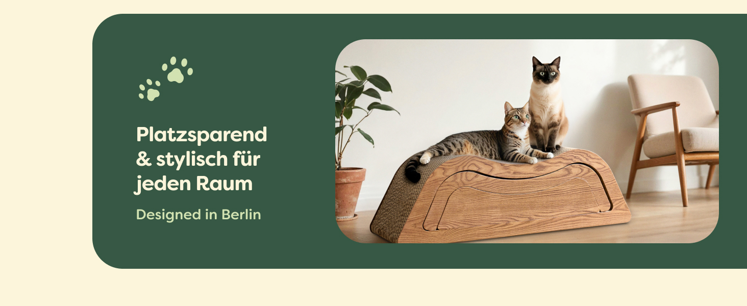 Кігтеточка для котів 3 шт. XXL 75см – Міцний картон для догляду за кігтями – До 2 років використання – Економія місця – Захист дивану та меблів (Cloud) (Коричневий)