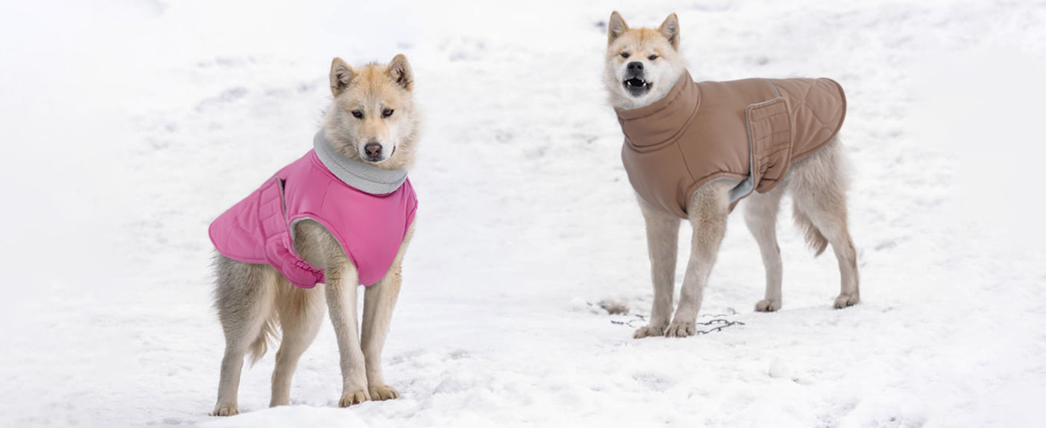 Зимовий теплий куртка для собак - вітрозахисний, з флісовою підкладкою, для цуценят (Рожевий, XS) XS Коричневий