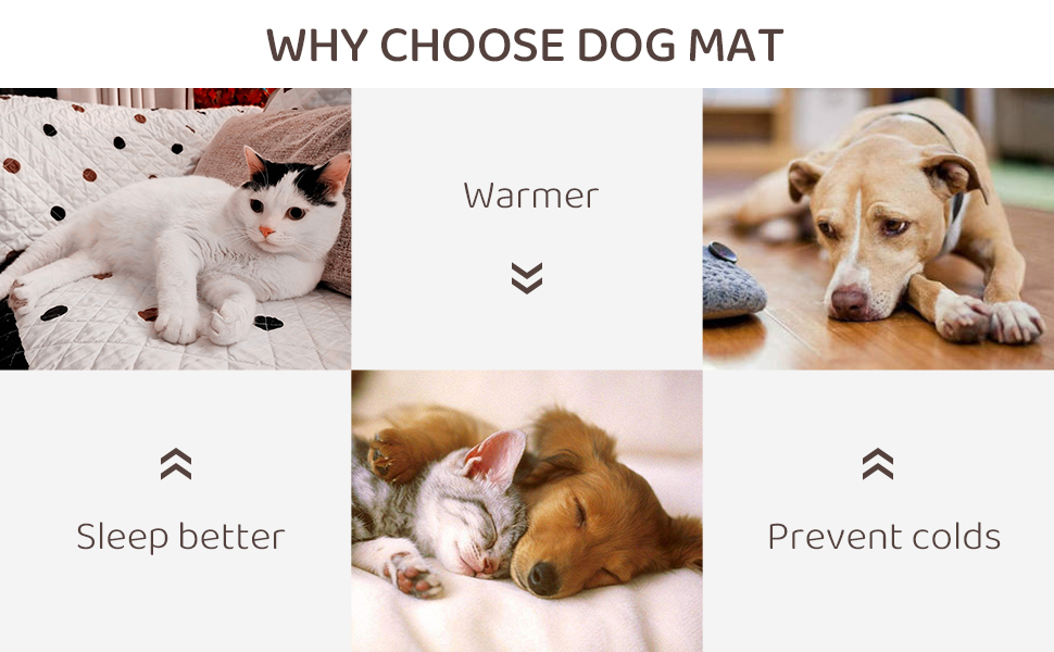 М'яке та тепле ліжко для собак: килимок-матрац для домашніх тварин, зручний, двосторонній, легко миється, розмір 75x50 см, колір хакі