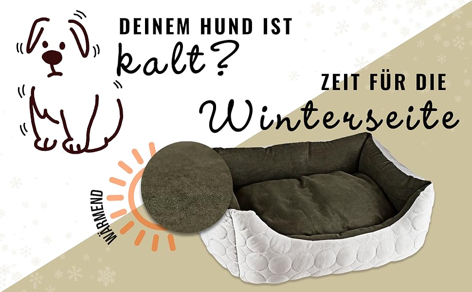 Ляжка для собак Ne&no® 2 в 1: охолоджуючий та зігріваючий матеріал, середні породи, 80x60 см, коричнева