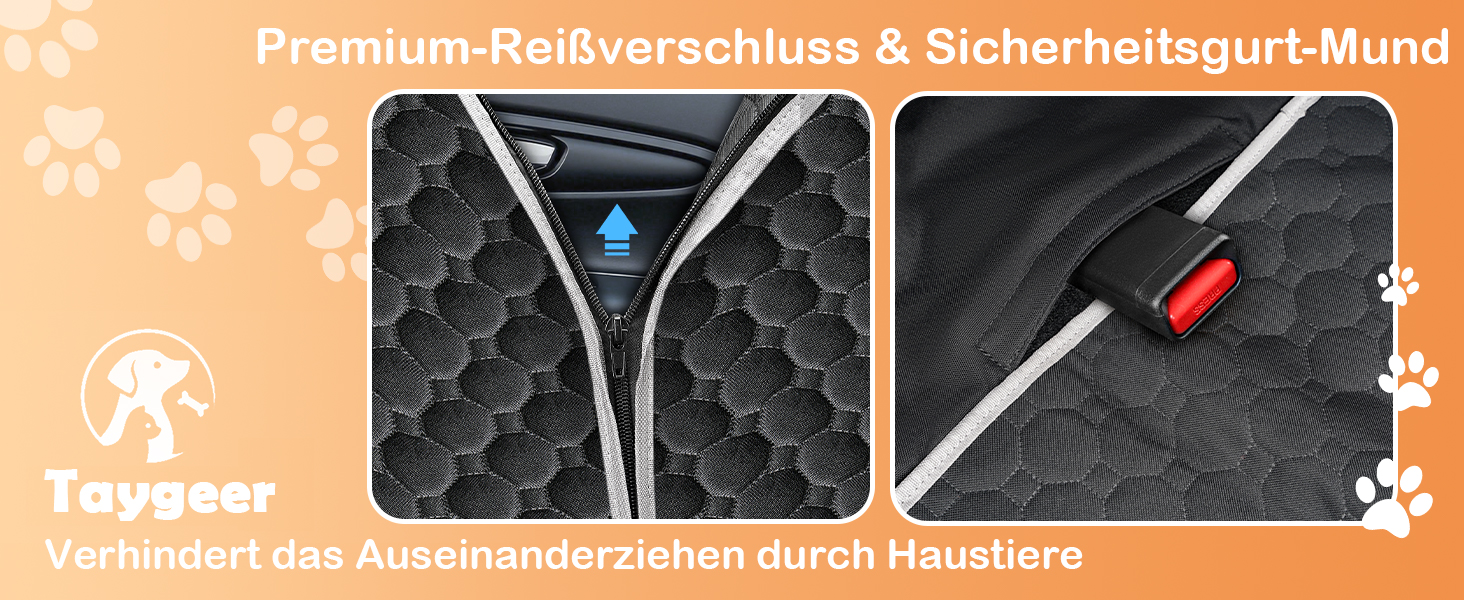 Водонепроникний килимок для собак у машину Taygeer з жорсткою основою, 127x156 см, чорний