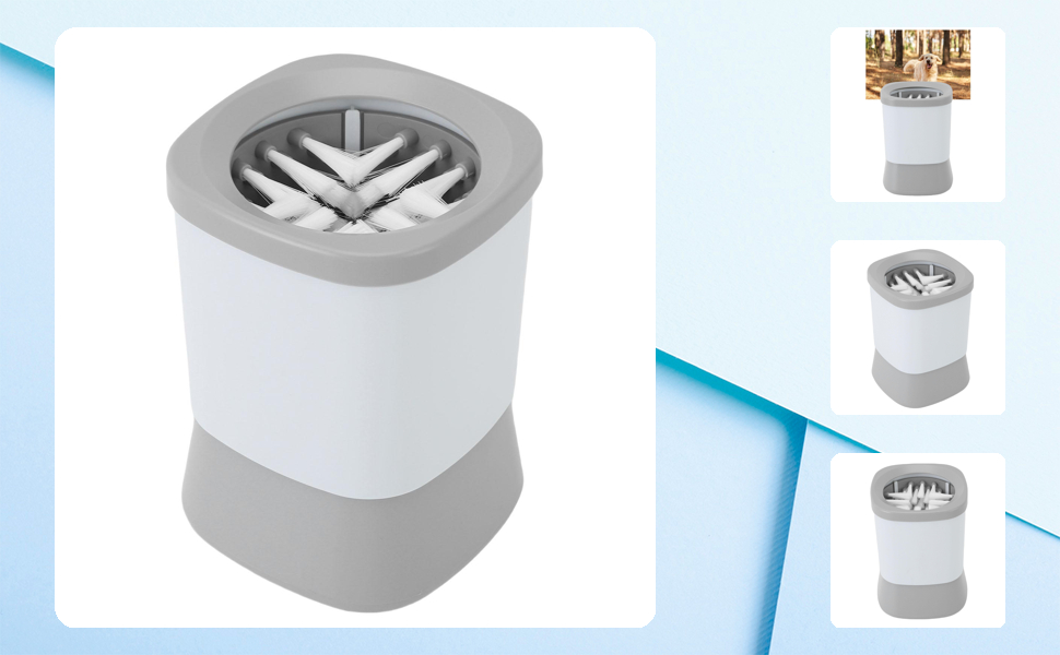 Автоматичний очищувач та масажер для лап собак Asixxsix, USB, 2 швидкості, 360° обертання, для собак малих та середніх порід