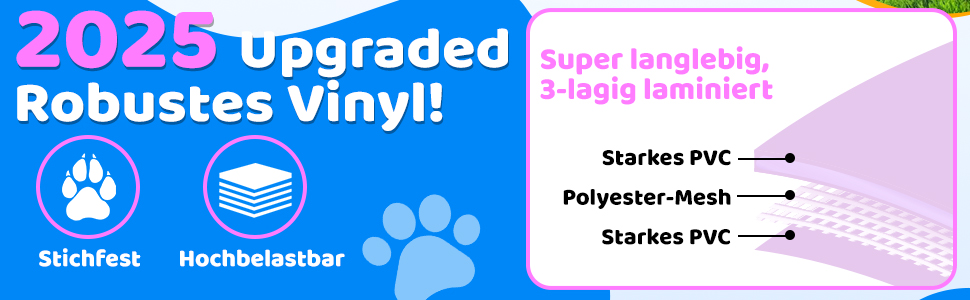 Зручний надувний басейн для собак та дітей, 221 x 30,5 см, рожевий, для дачі та двору