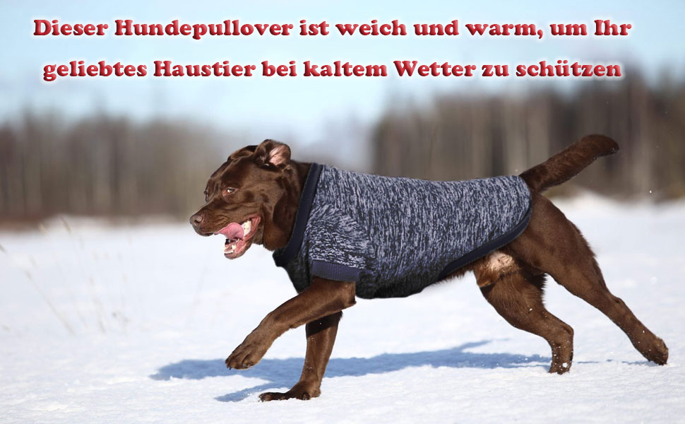 Теплий зимовий пуловер для собак RANYPET, великий розмір 9XL (обхват грудей 90 см, довжина спини 75 см), червоний+сірий