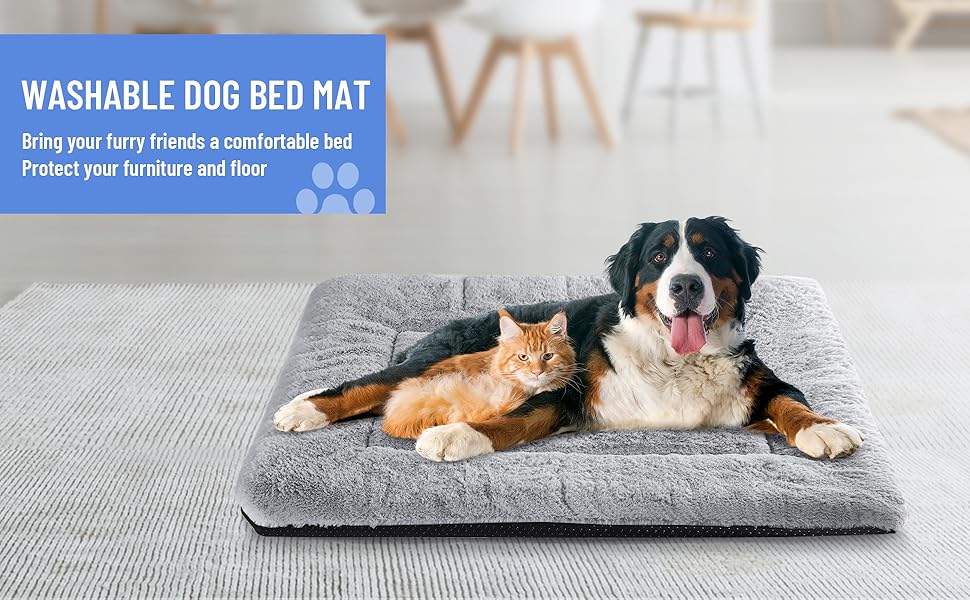 Крісло-лежанка для собак великих порід Baodan, 106x71 см, сіре, з антиковзною основою