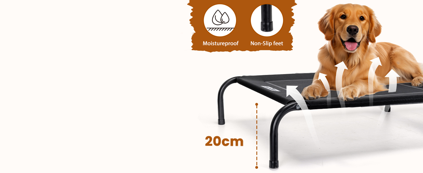 Зручне лежанка для собак Nobleza Hundeliege Outdoor, великий розмір, для вулиці та кемпінгу, з піднятим бортиком, чорний, 105x80x20 см (124x90x20 см)