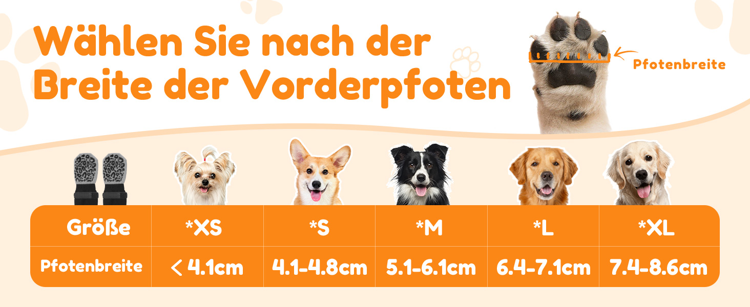 Шкарпетки для собак PICK FOR LIFE проти ковзання, 2 пари, сірі, розмір L, з регульованими ремінцями для дому