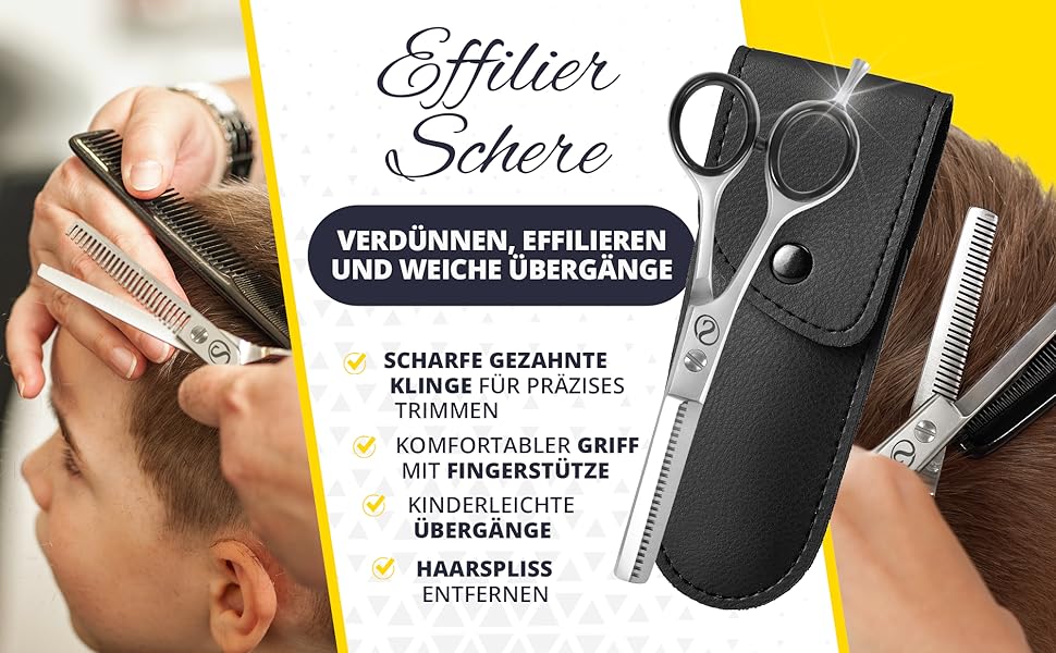 Набір для стрижки волосся | Професійні ножиці для стрижки | Якісний набір для стрижки для жінок та чоловіків | Професійні ножиці для волосся з чохлом
