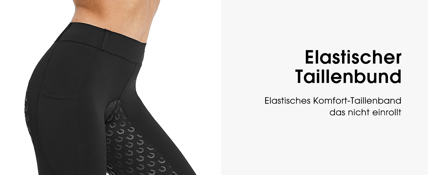 Легінси для верхової їзди FitsT4 для жінок, сірі, з силіконовою підкладкою, кишенею для телефону та петлями для ременя (розмір M)