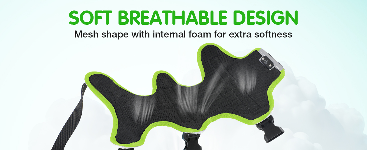 Світловідбиваючий нашийник для собак з LED, перезаряджуваний, м'який, водонепроникний, 3 режими, зелений, розмір M