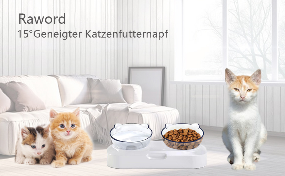 Підвищена годівниця для котів Fressnapf з неслизькою основою та захистом від перекидання