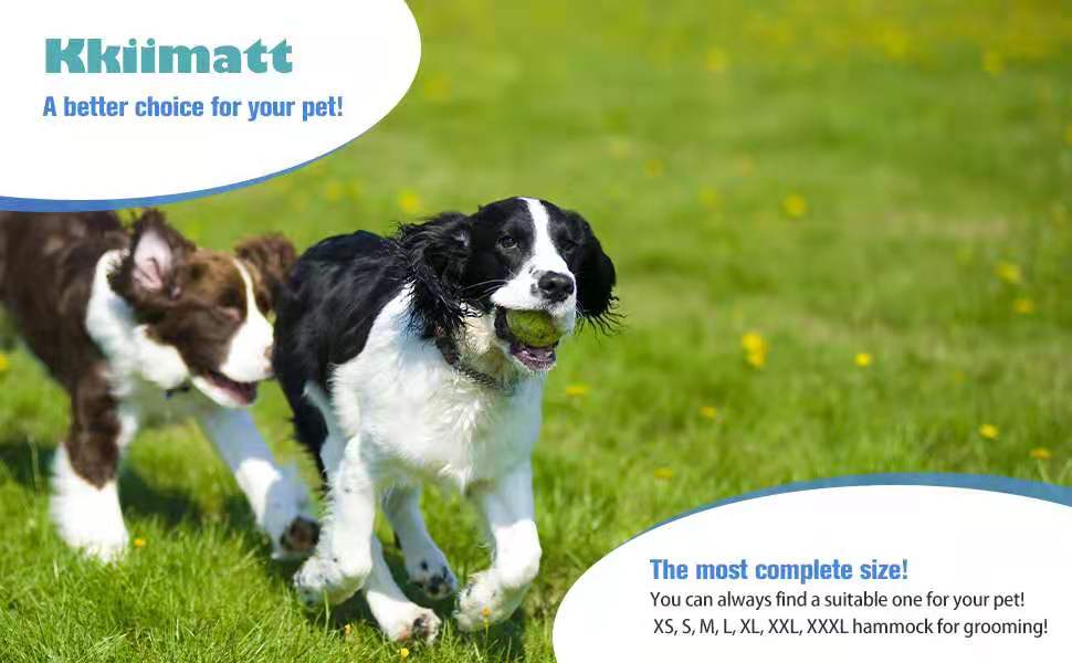 Гамак для грумінгу собак, гамак для догляду за собаками, гамак для підстригання нігтів з кусачками, гамак для грумінгу з широким ременем (Medium 16 кг, блакитний) 16 кг, блакитний (XXX-Large 63 кг, зелений, надвеликий)