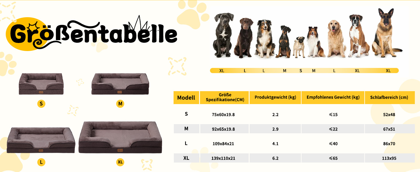 Ортопедичне ліжко для собак великих порід 139x110x21 см, з високощільним губчатим наповнювачем, для здорових суглобів, знімний водонепроникний чохол, зручне, неслизьке, коричневе XL