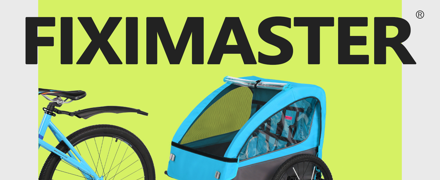 Дитячий велопричіп 2в1 Kinderkraft з функцією візка та бігуна, амортизація, регульована ручка та гальма, для 1-2 дітей до 40 кг (Блакитний)